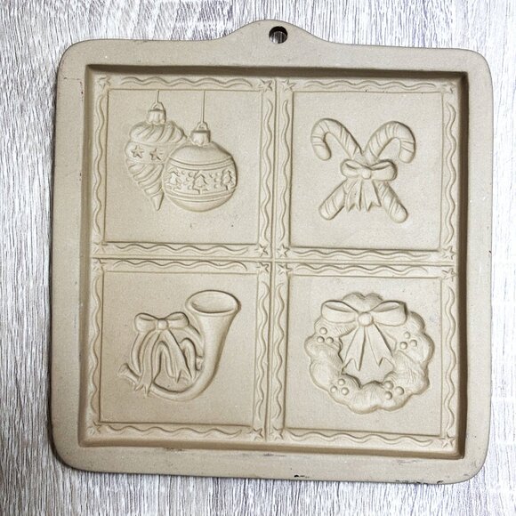 Brown Bag Cookie Art Mold CHRISTMAS Cut-Apart 1997 - Picture 2 of 4